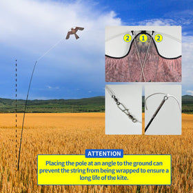 eyijklzo 4m-telescopic-pole enables adjustable setup for various fields