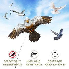 eyijklzo Hawk Kite Flight Posture mimics a predator to deter birds safely.