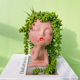 EylbKey DIY-friendly pot for hair-like plants and decorative styling.