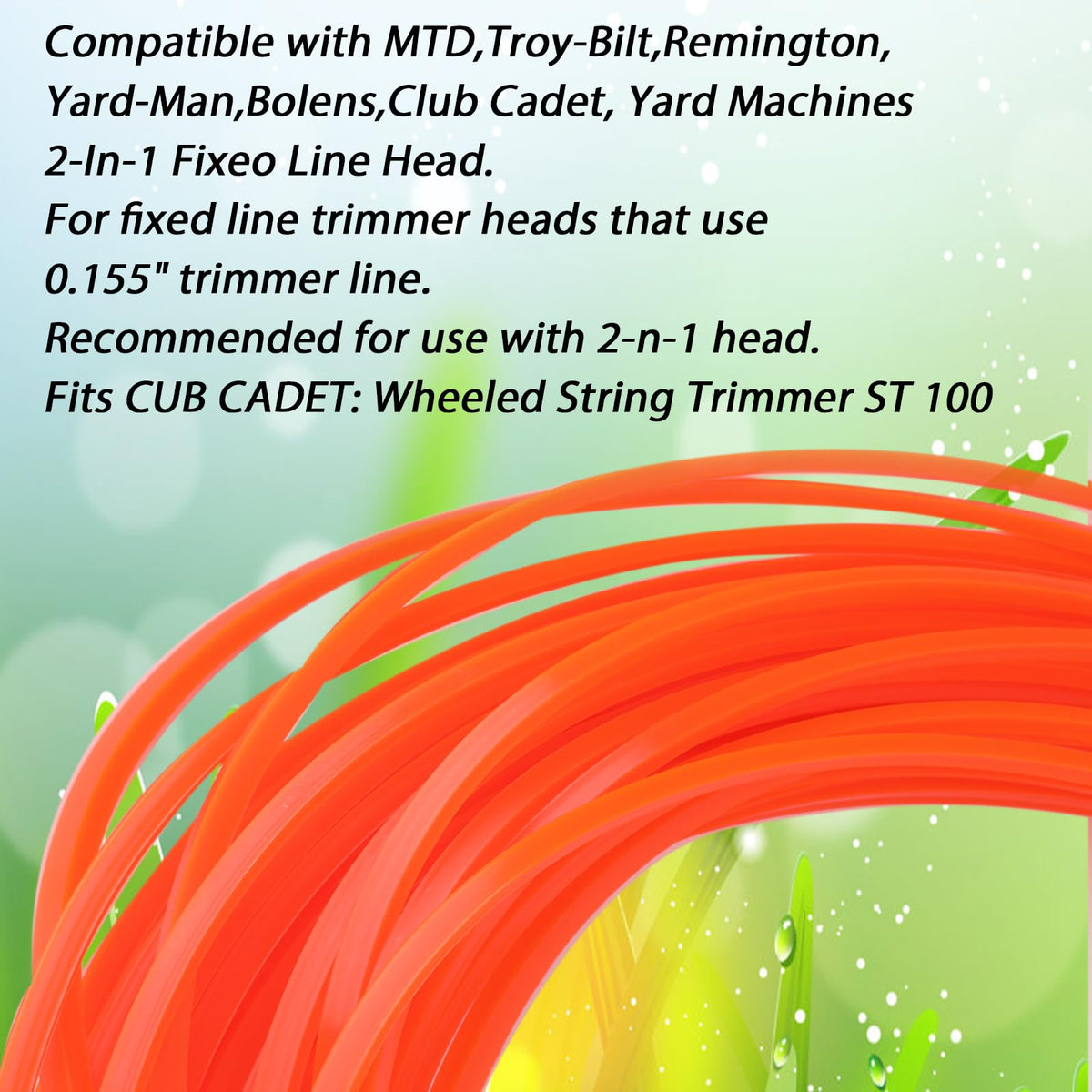 Eyoloty 2-in-1 Fixeo head supports versatile trimming with fixed-line heads.