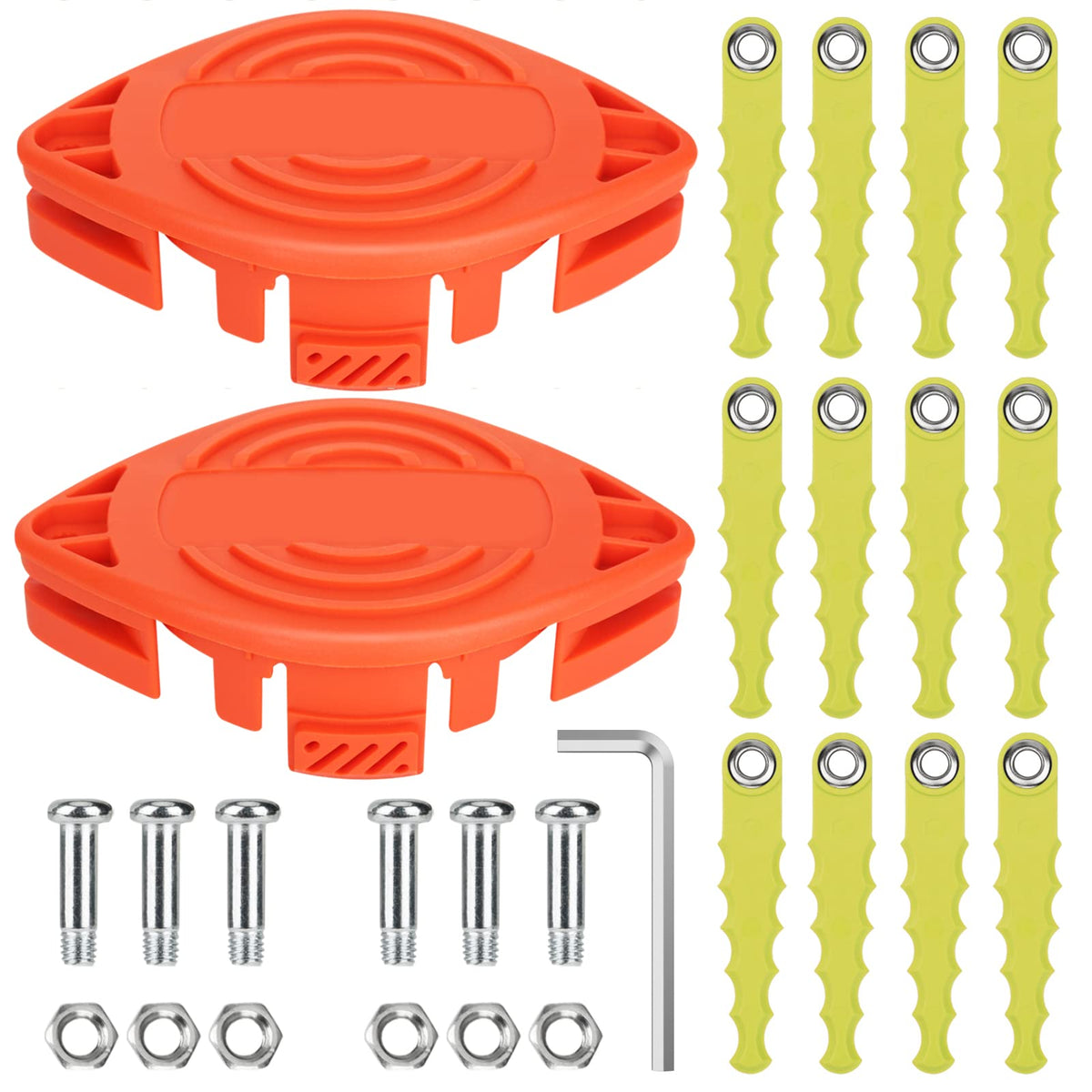 Eyoloty AF-100 polycarbonate head 2-pack for quick trimming and clean cuts.