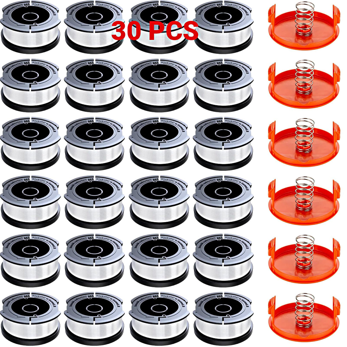 Eyoloty AF-100 spool with 30 ft 0.065in line for easy reloading and use