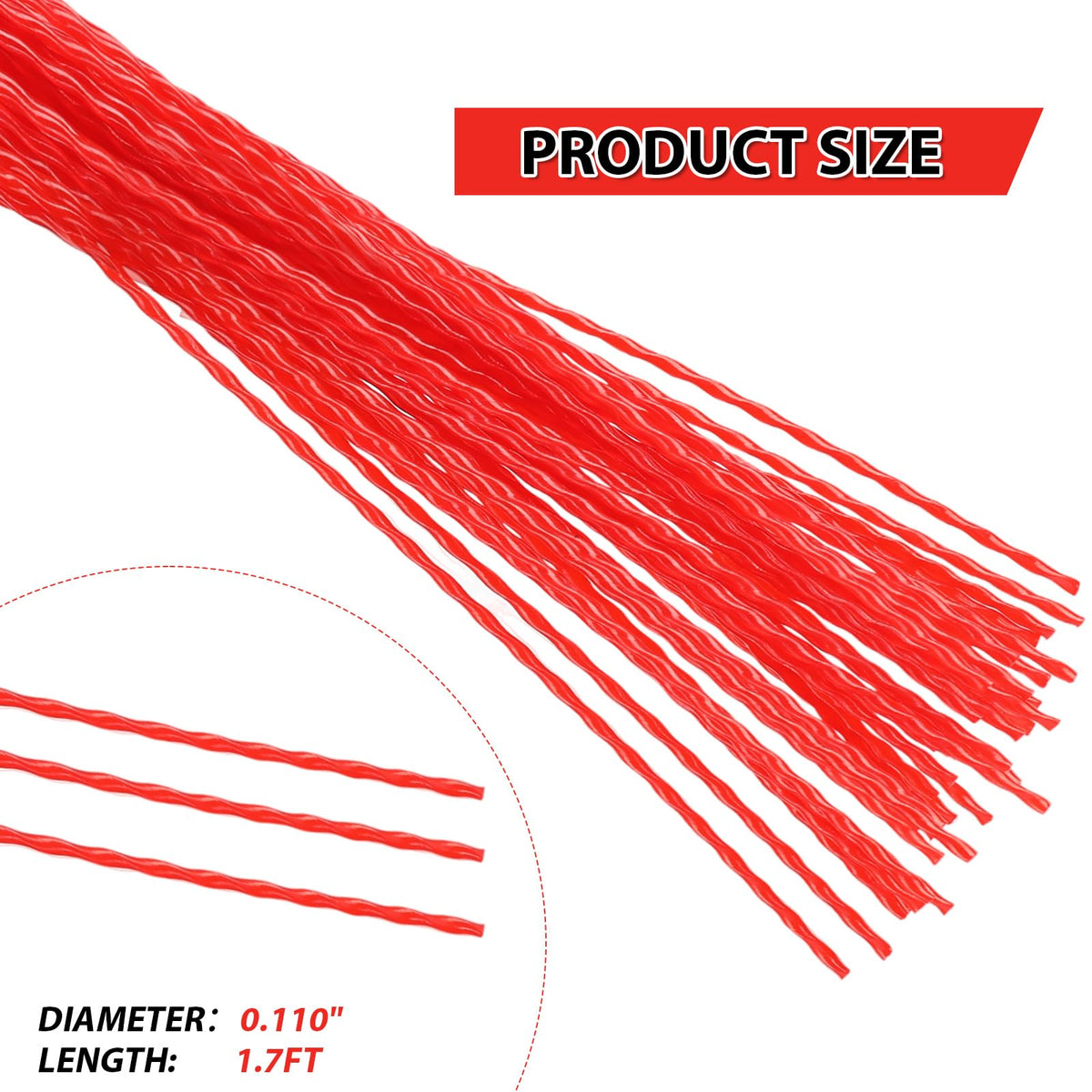 Eyoloty CMXGZAMAPCTL spool-closeup emphasizes durable nylon spiral line