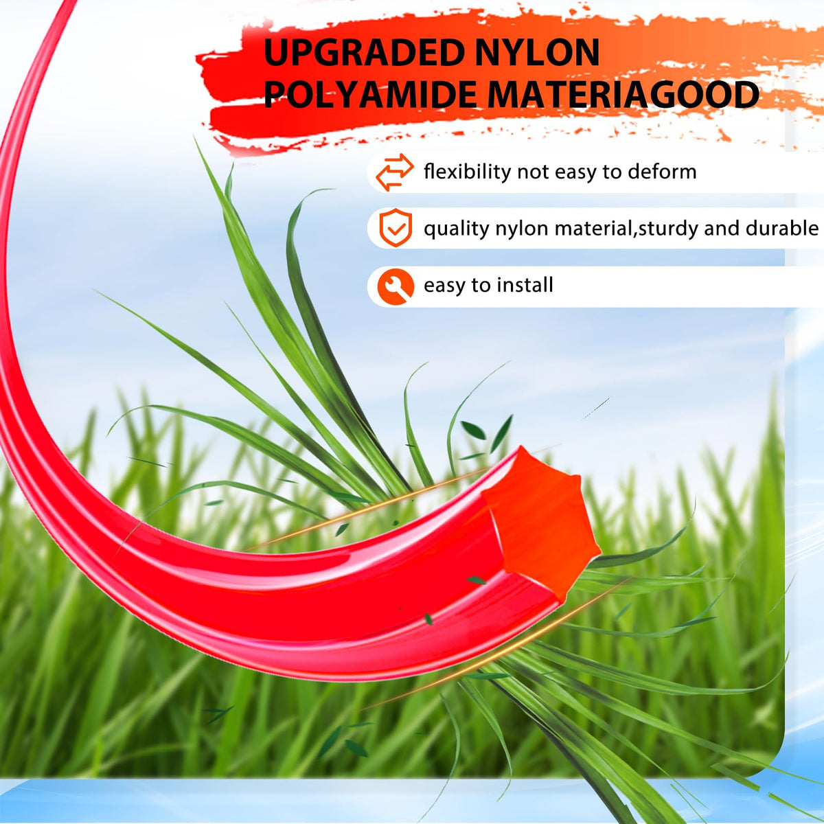 Eyoloty commercial-grade nylon line offers flexible, durable performance.