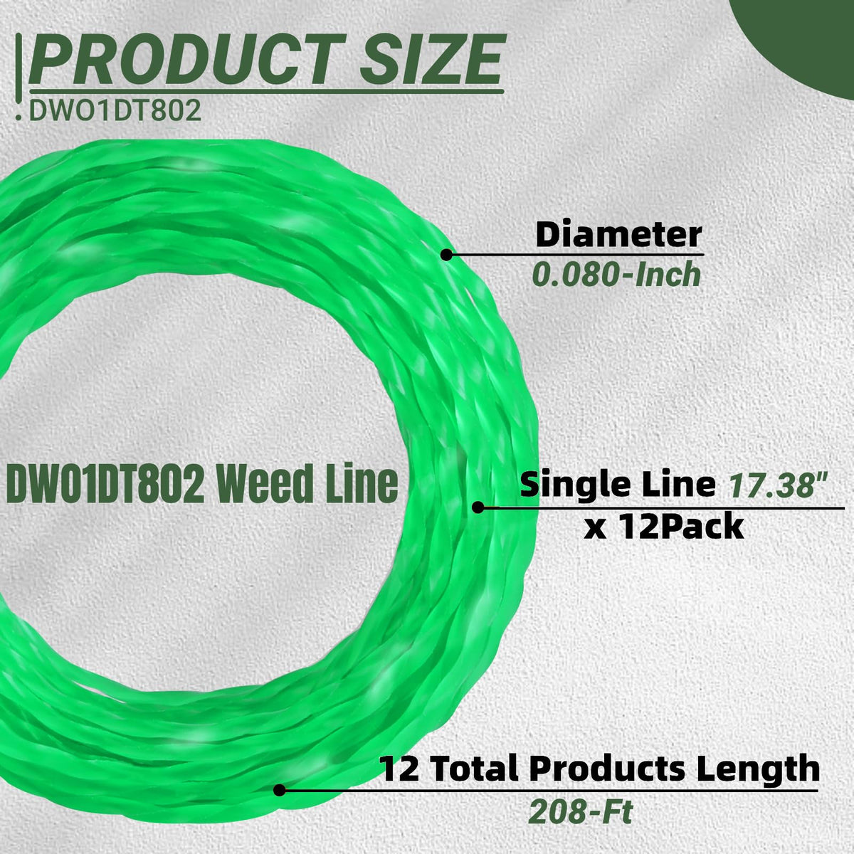 Eyoloty DWO1DT802 triangular-spiral design offering sharp cutting edges.