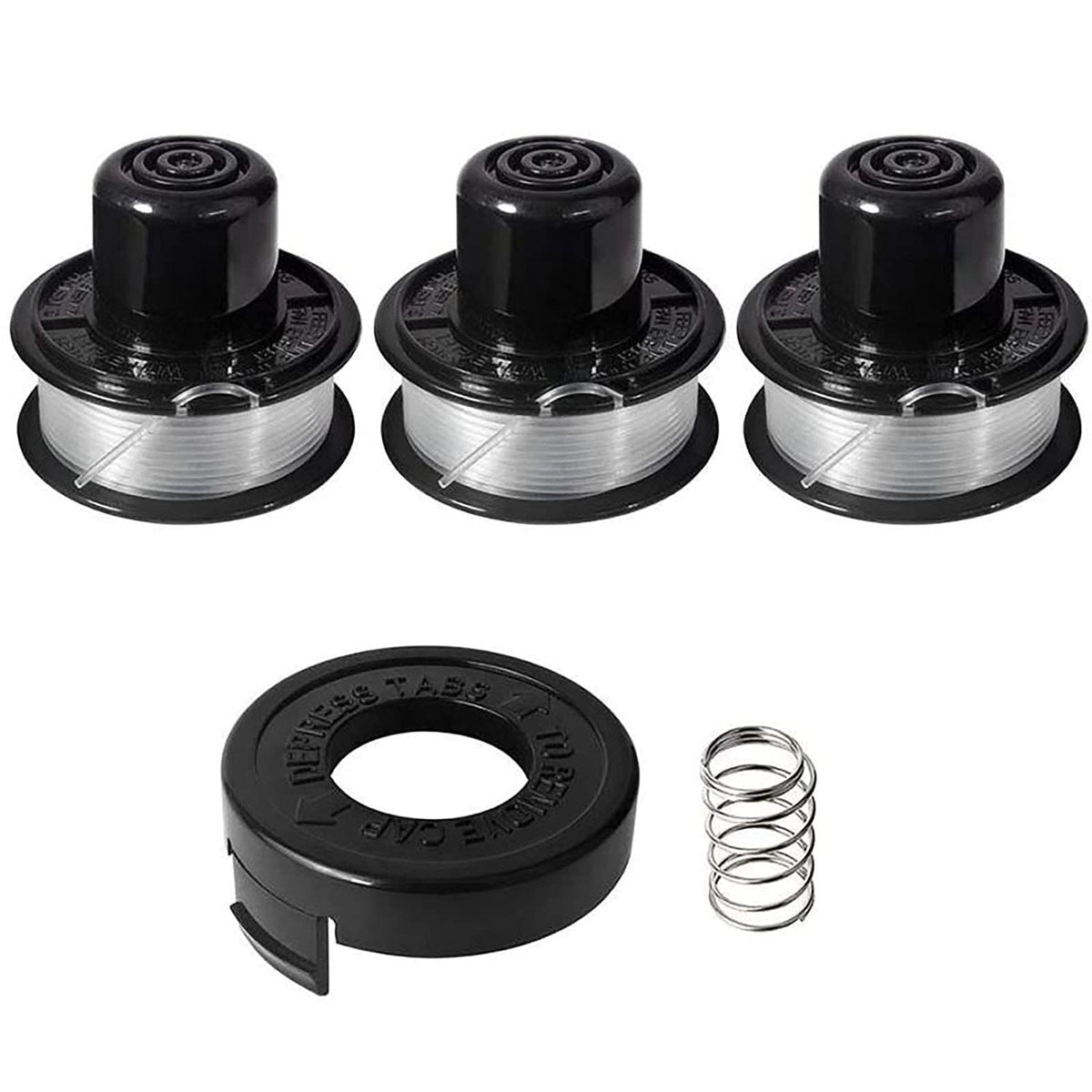 Eyoloty RS-136 spool 20ft 0.065 in, ready for Black Decker trimmers.