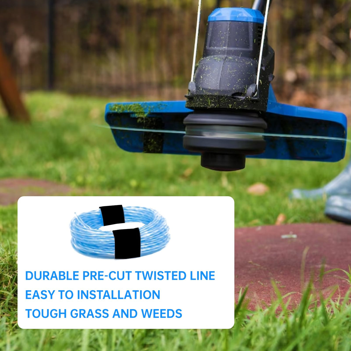 Eyoloty spiral line cutting efficiency visualizing sharper weed cutting