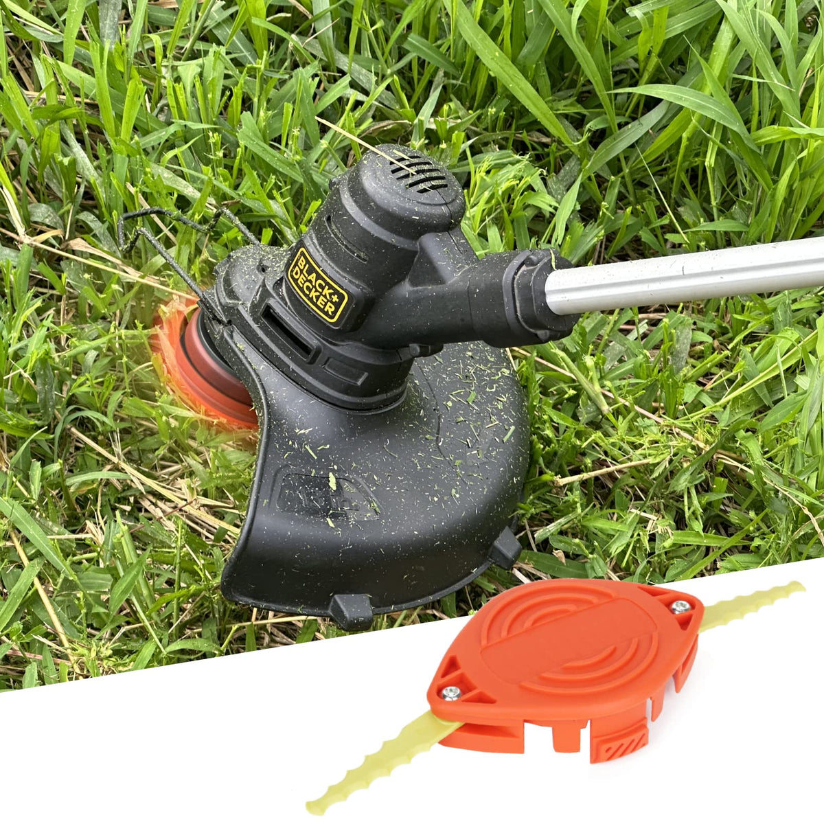 Eyoloty trimmer head in action with fast cutting.