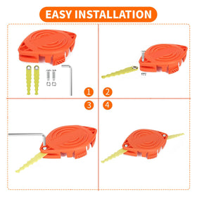 Eyoloty wrench tool included to simplify installation.