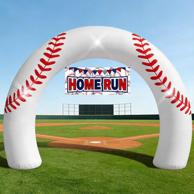 Eyourlife 8ft giant baseball arch outdoor-ready enhances photo ops and entrances