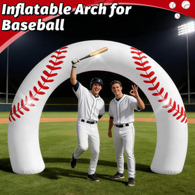 Eyourlife baseball arch photo backdrop serves as bold party focal point