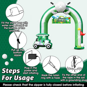 Eyourlife inflatable decor doubles as a golf prop for parties