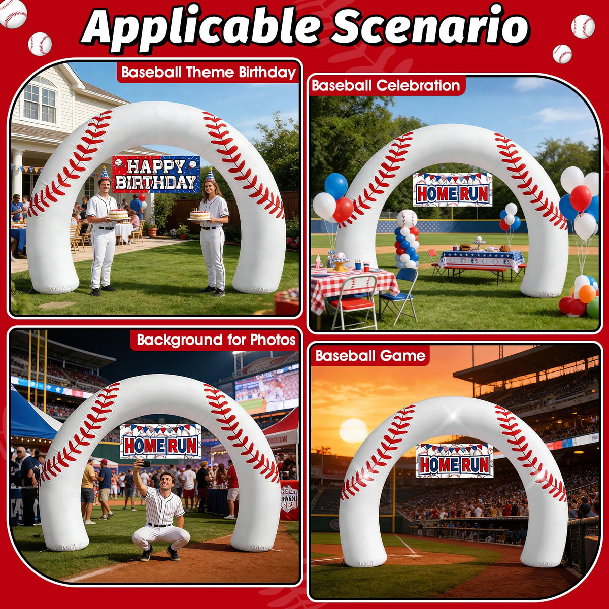 Eyourlife arch with built-in LEDs brightens night events and photos