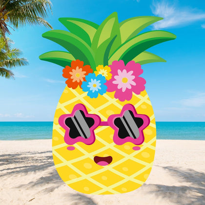Eyourlife 5ft pineapple inflatable front view for eye-catching outdoor decor.