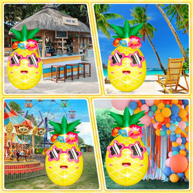 Eyourlife pineapple night-time glow adds soft illumination to outdoor spaces.
