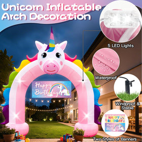 Eyourlife dreamy rainbow banner inside arch showcases vibrant color theme.