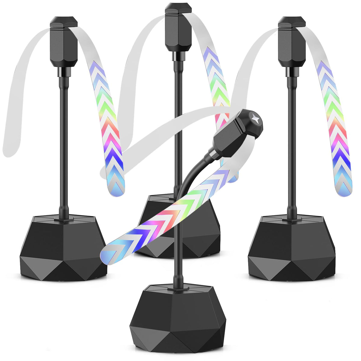 Eyriolya fly fans with 360-degree adjustable head for targeted airflow at outdoor tables.