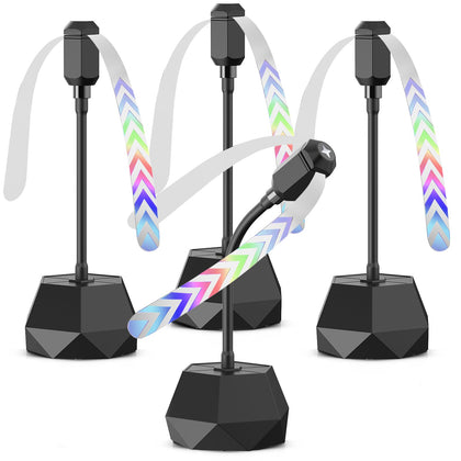 Eyriolya fly fans with 360-degree adjustable head for targeted airflow at outdoor tables.