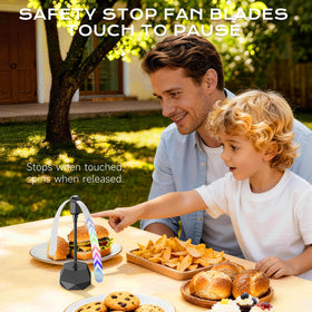 Eyriolya fly fans are compact and ideal for easy transport at gatherings.