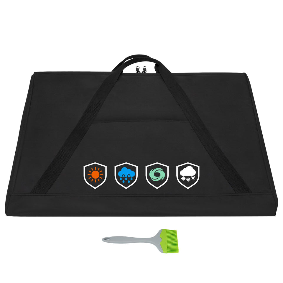 EZ-DONGTENG griddle cover with durable handles for safe transport