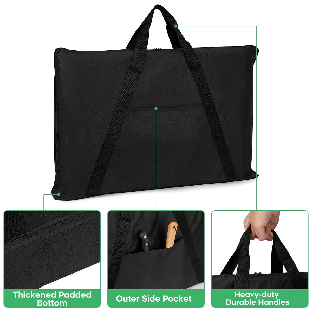 EZ-DONGTENG griddle cover waterproof 600D material protects against rain