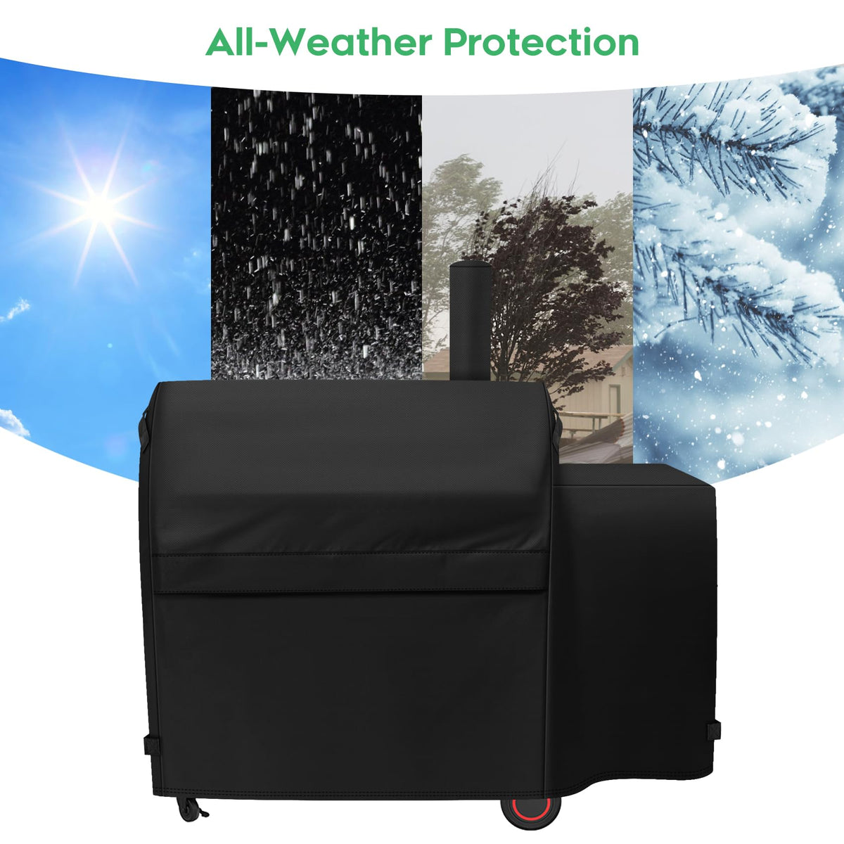 EZ-DONGTENG heavy-duty cover guards grills through harsh weather