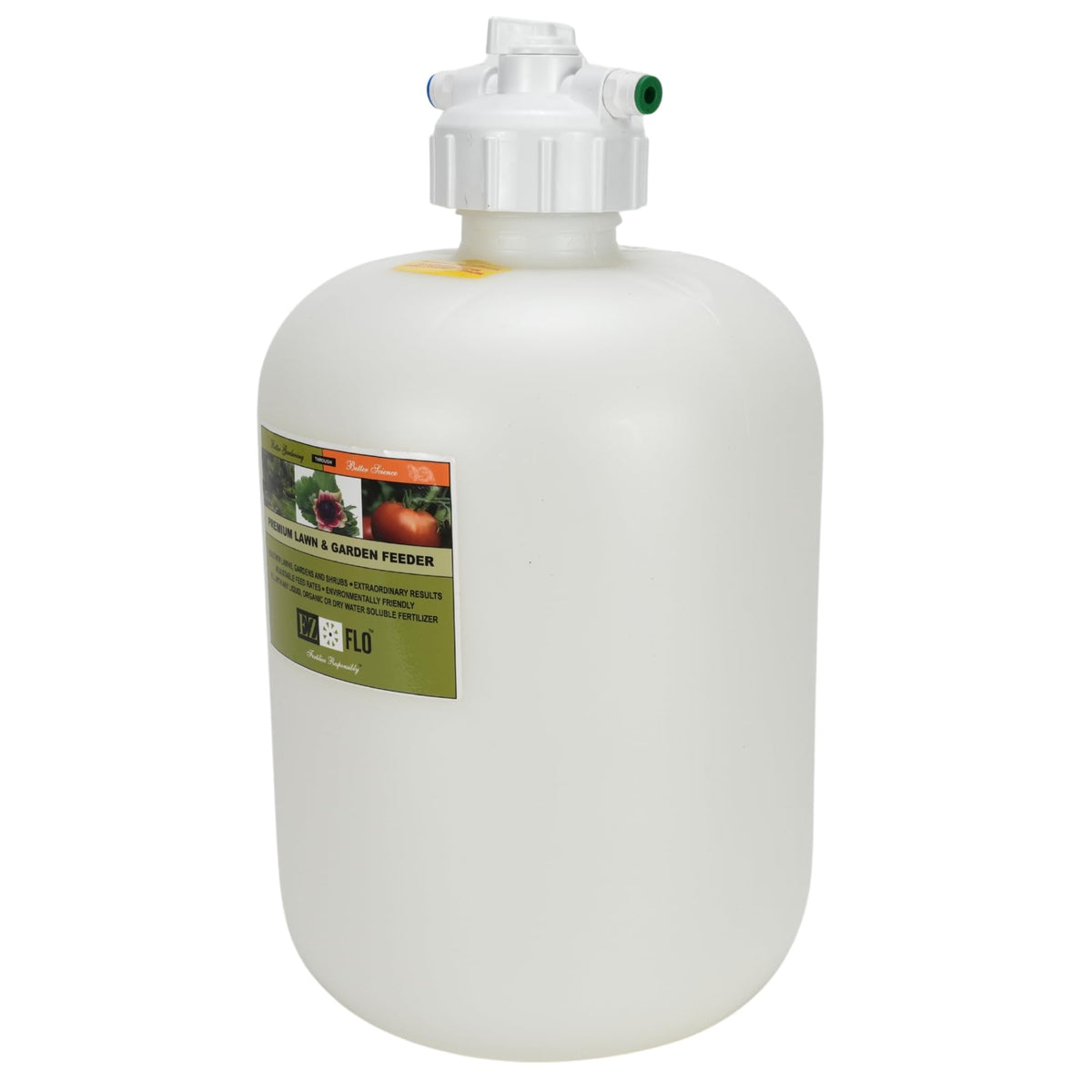 EZ-FLO dual-mode delivery supports hose-end spraying or drip-line setups