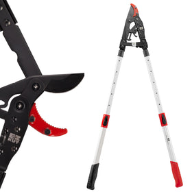 EZ Kut G2 tree trimmer in use for heavy pruning on thick branches.