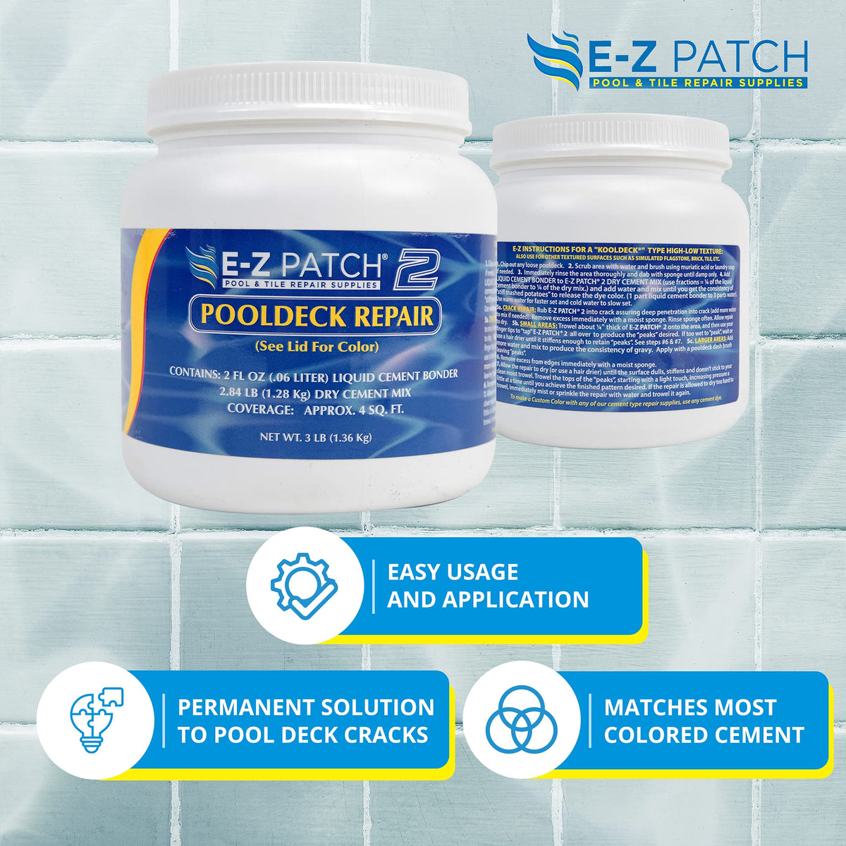 Liquid bonder crack repair mix prepared for easy DIY patching with EZ Patch 2.