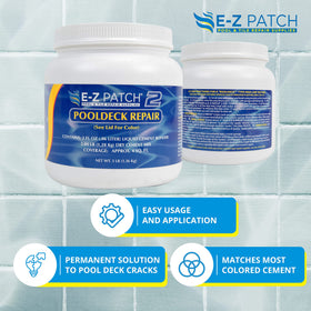 Liquid bonder crack repair mix prepared for easy DIY patching with EZ Patch 2.