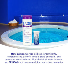 EZ Spa pH-balanced water close-up supports safer spa operation
