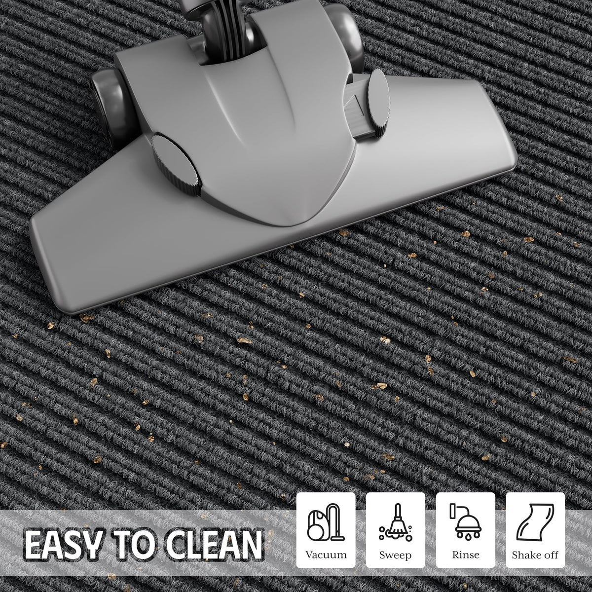 EZ2LIVE 3' x 10' mat fits large entryways