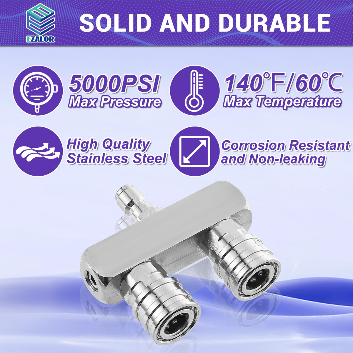 EZALOR 5000 PSI rated tip with rugged construction.