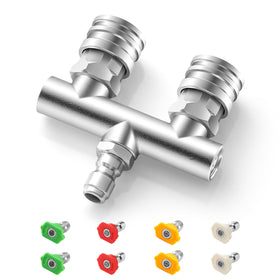 EZALOR dual-nozzle-system shown for faster cleaning on large surfaces.