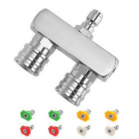 EZALOR dual-nozzle twin spray for faster cleaning on large surfaces.