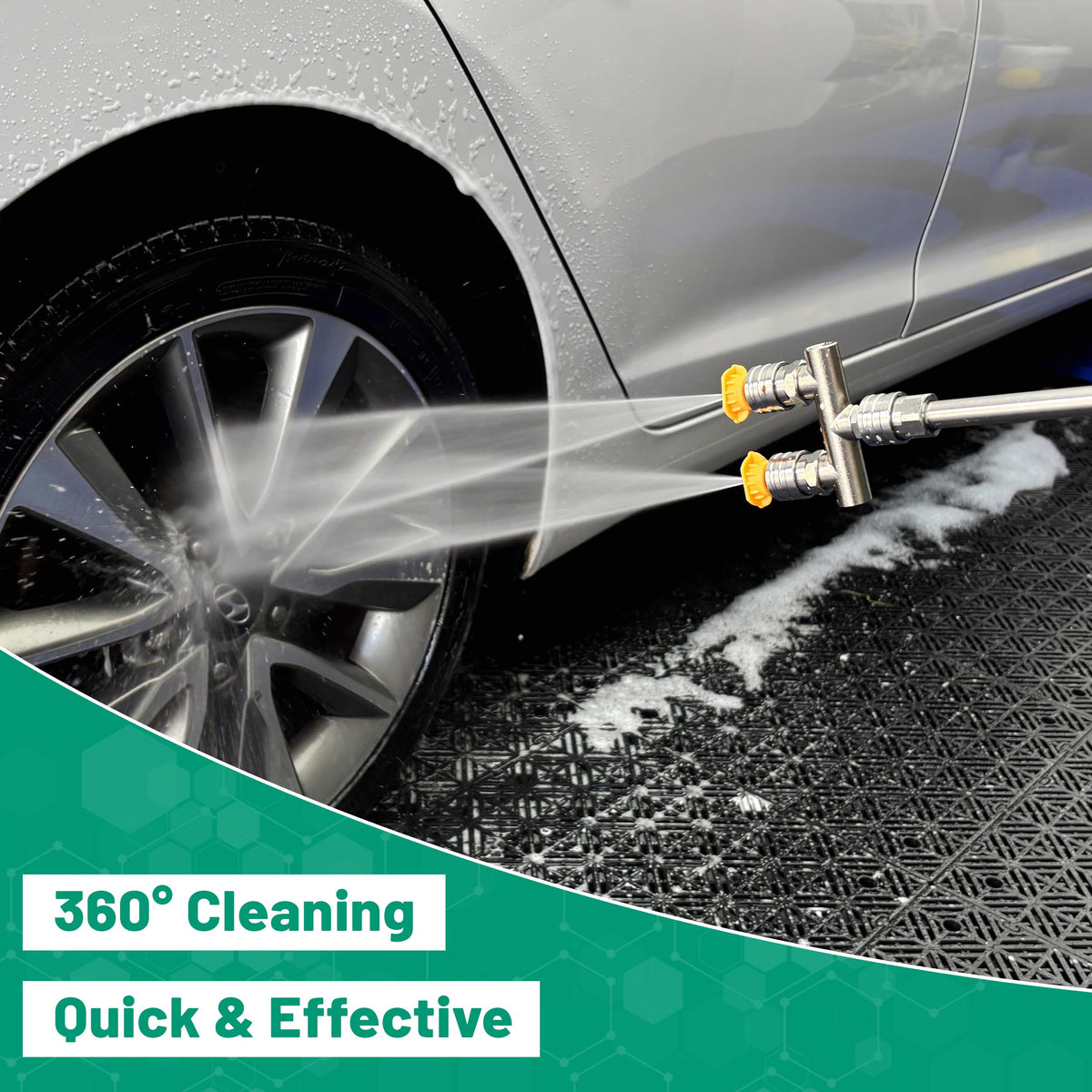 EZALOR eight-nozzles-pack expands versatility for varied cleaning tasks.