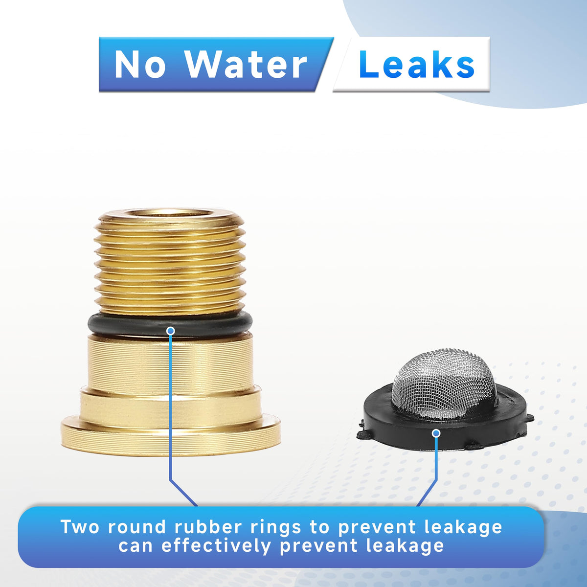 Leak-resistant threading on EZALOR inlet for reliable seals.