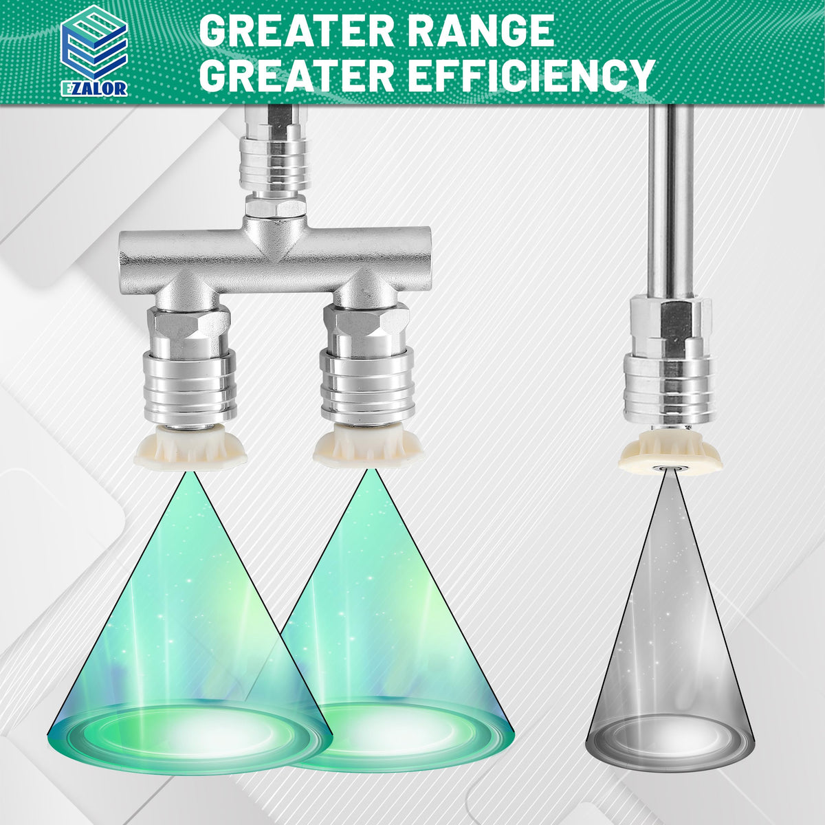 EZALOR quick-connect-1-4-inch demonstrates tool-free attachment and quick switching.