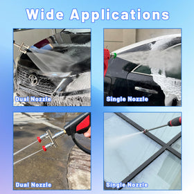 EZALOR red 0-degree nozzle focuses dirt removal
