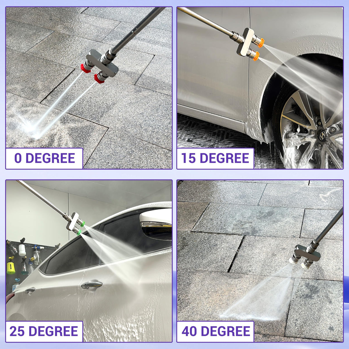 EZALOR stainless steel nozzle body resists corrosion for durability.