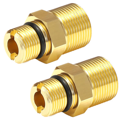 EZALOR water outlet fitting with M22 to 3/8-inch adapter for secure pump connection.