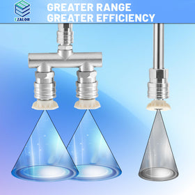 EZALOR white 40-degree nozzle broadens cleaning surface
