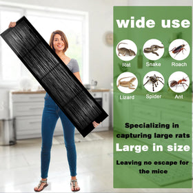 Ezoon 48x11 glue trap in use on the floor to deter escapes.