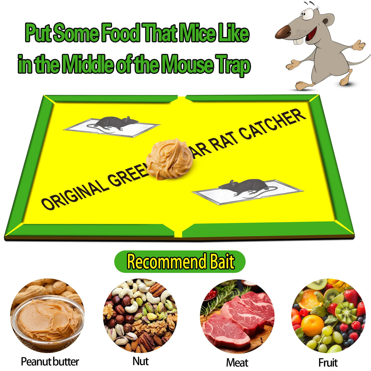 Ezoon bait-ready layout centers preferred foods for better lure.