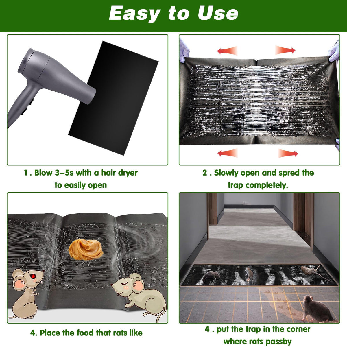 Ezoon easy-clean removal demonstrates no handling required before disposal.
