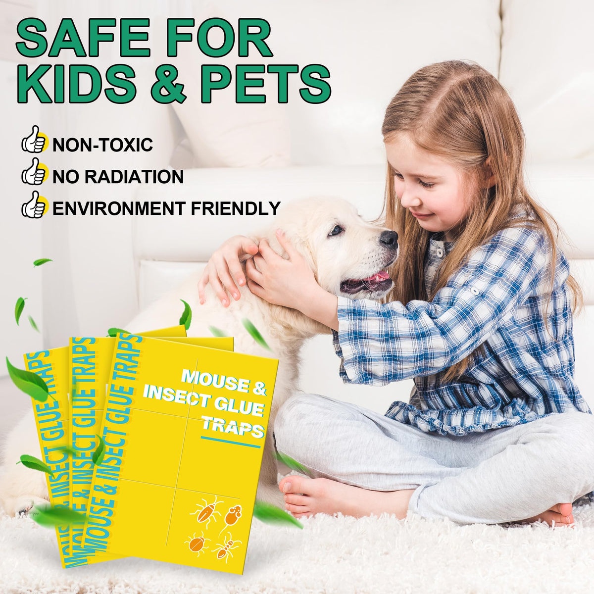Ezoon no-touch disposal keeps hands clean after catching pests.