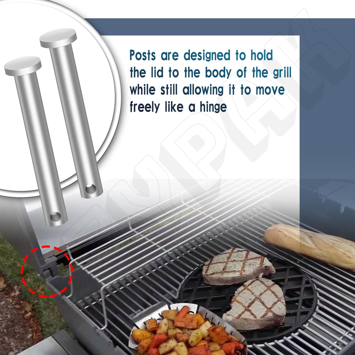 EZYPAK simple installation guides effortless lid assembly for Weber grills.