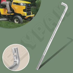 EZYPAK deck lift rod close-up reveals precise machining for steady performance