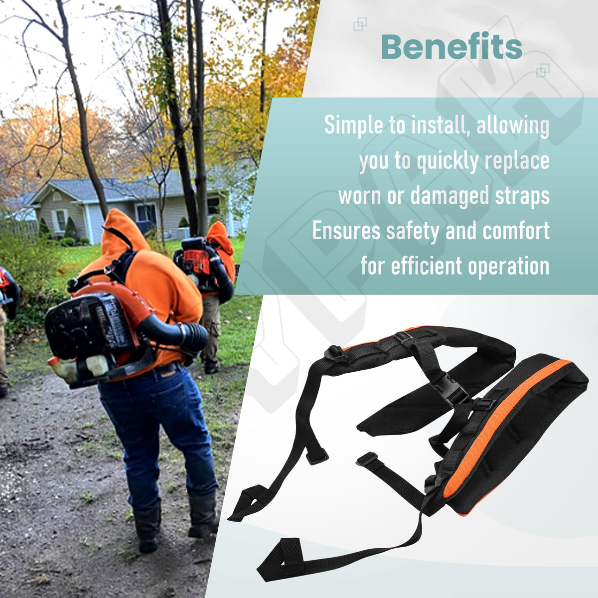 EZYPak durable, abrasion-resistant materials withstand frequent outdoor use.