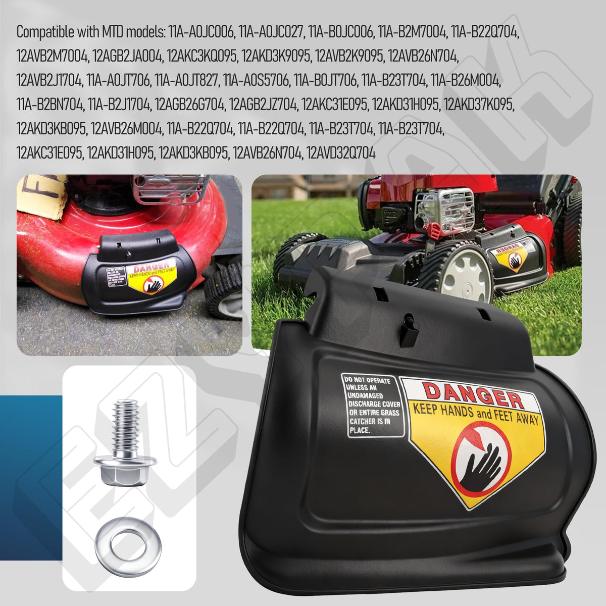 EZYPak durable construction withstands regular lawn care tasks